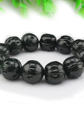 天然和田玉手链佛珠送证书