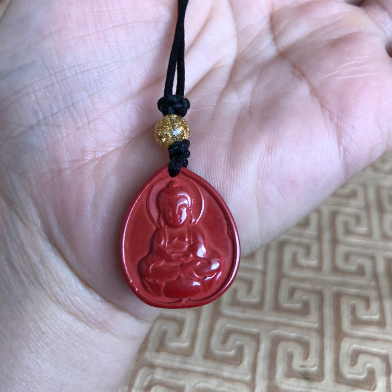 儿童宝宝款玉佛本命年随身帝王砂