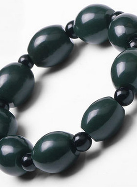 天然和田玉手串证书佛珠