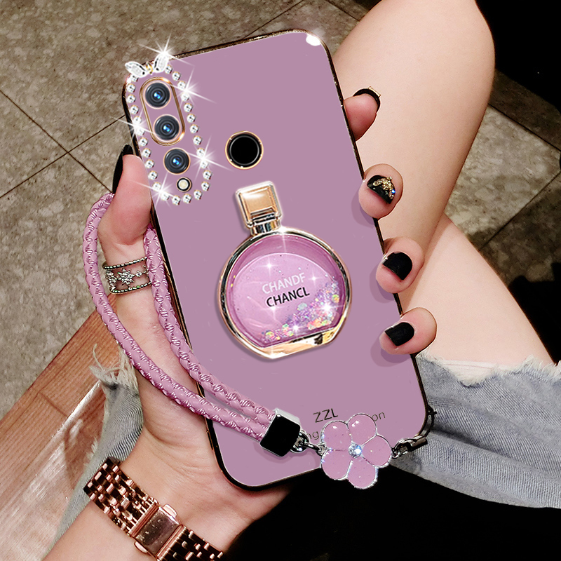 华为nova4硅胶创意手机壳带支架