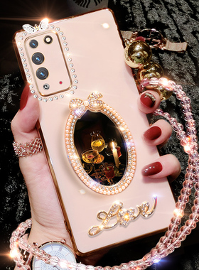 华为荣耀X30max手机壳KKG一AN70保护套硅胶5G全包防摔软壳honor创意x外壳30x男女潮mas网红KKGAN补妆镜新款钻