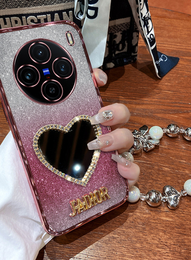 vivoX100手机壳vivo保护X100pro硅胶套镜头全包防摔vivix1oo软壳vovox男女pr0带镜子viovx高级感por创意viv0