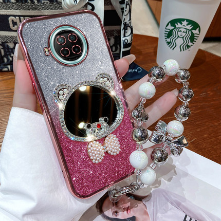 红米note9pro手机壳redminote9保护套5G硅胶redmi带补妆镜4G全包防摔小米noto9软壳por女新款95g网红94g可爱