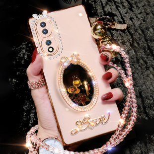 华为荣耀90手机壳REA一AN00全包网红honor90pro新款保护套5G硅胶ANP软壳9o镶钻905g外壳九十por个性REPANOO女