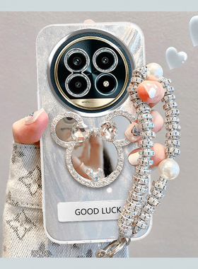 真我13Pro手机壳5G米奇镜子支架RMX3920高档大气Realme简约小众13Pro+全包边镜头膜OPPO时尚潮流女款RMX5002.