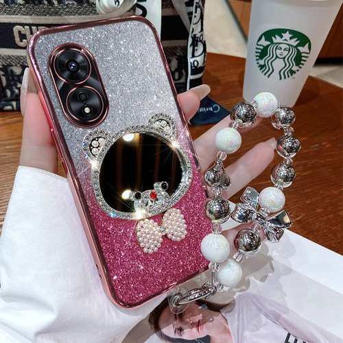 oppoa97硅胶创意手机壳闪粉镜子