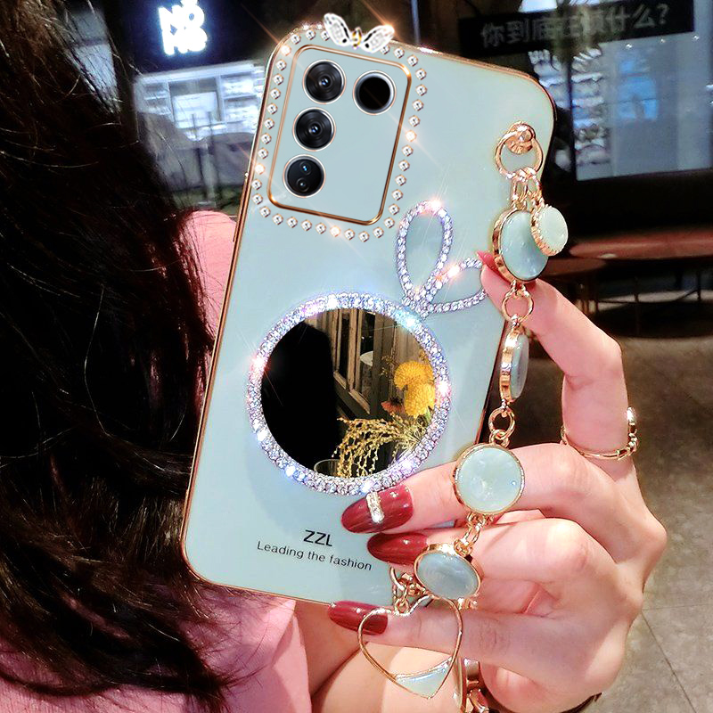 vivoS16硅胶创意手机壳补妆镜