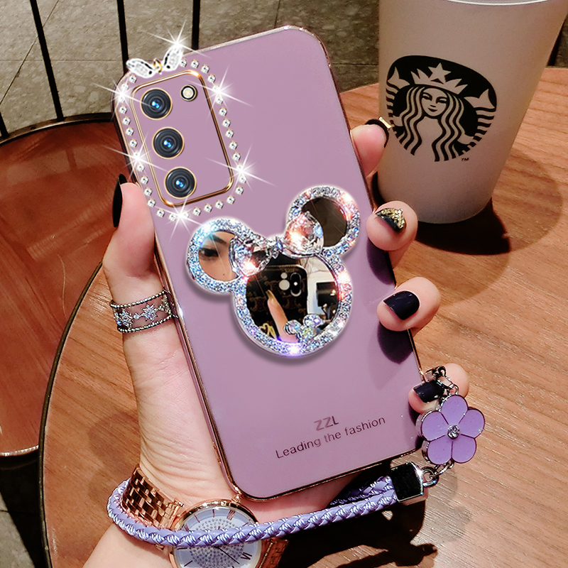 oppoA55硅胶奢华手机壳补妆镜