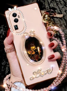 oppo reno10pro+手机壳reno10Pro十保护套ren010pr0防摔reon10镜头全包0pp0高级感opop补妆镜oppp个性奢华潮