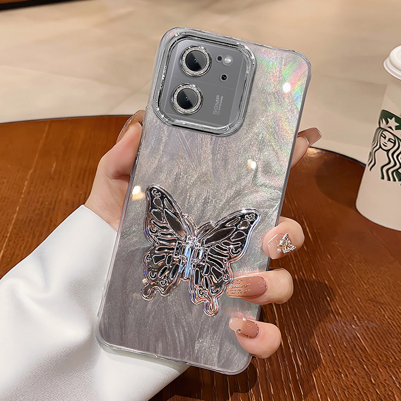 羽纱手机壳保护套蝴蝶支架新款潮