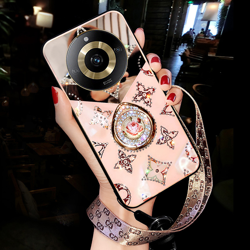 真我11pro硅胶创意手机壳补妆镜