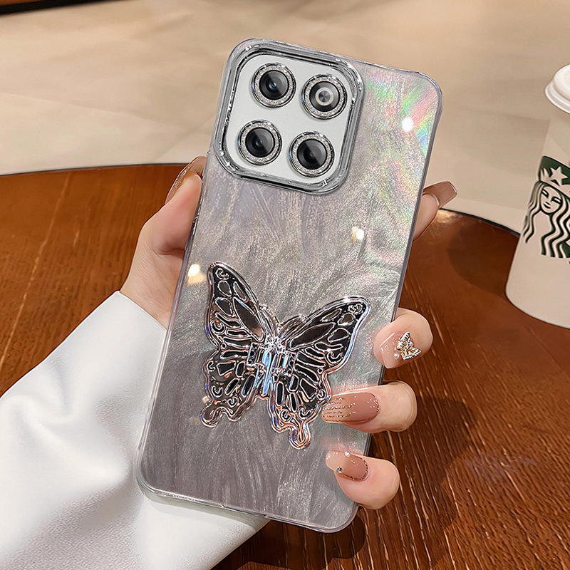羽纱手机壳保护套蝴蝶支架新款潮