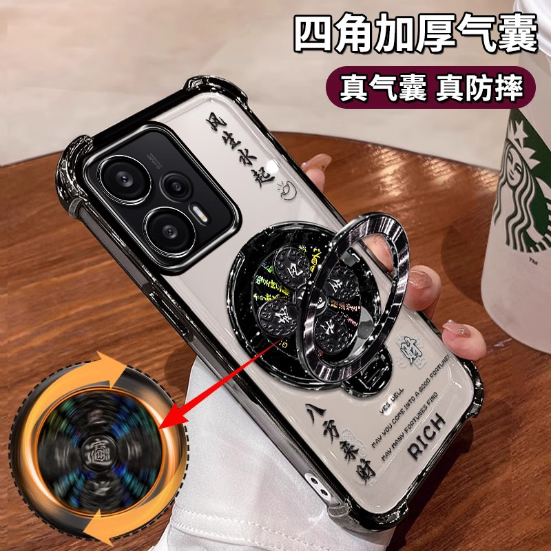 四角气囊保护壳自带镜头膜支架