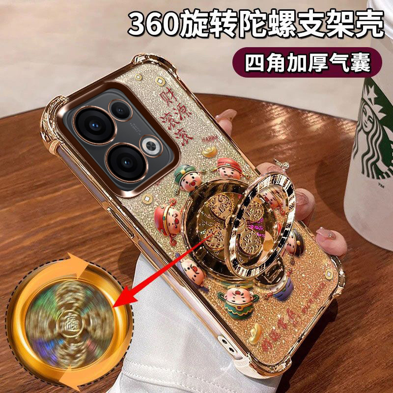 OPPOReno16手机壳四角气囊防摔
