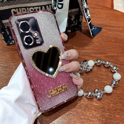 华为荣耀90GT硅胶创意手机壳镜子