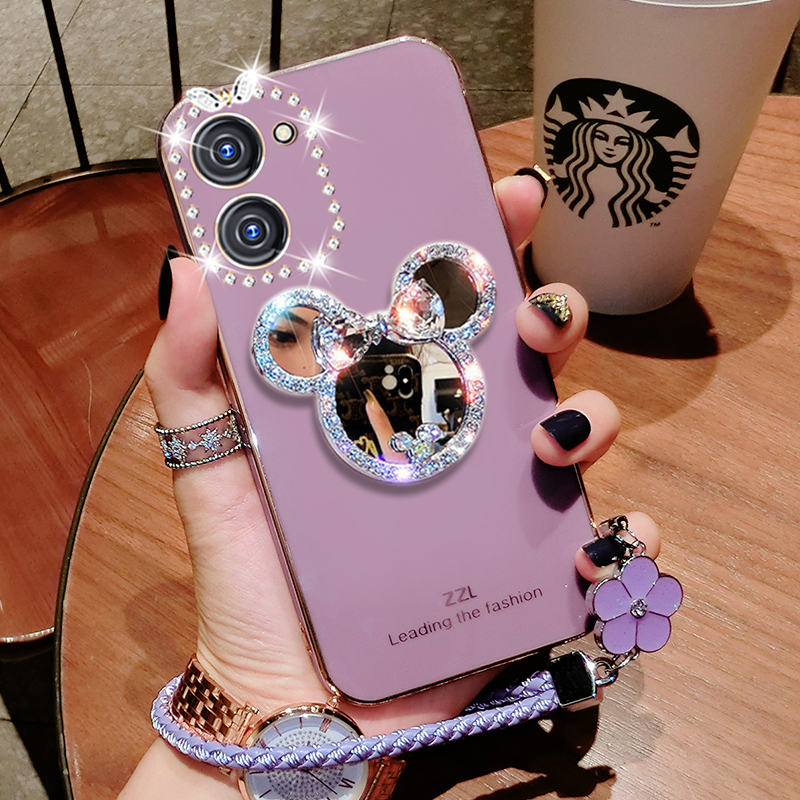 realmev20硅胶创意手机壳补妆镜