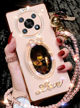 华为荣耀X30手机壳ANY一AN00保护套硅胶5G全包防摔honor软壳x3o外壳x305g男女超薄ANYANOO补妆镜ANOO高档潮钻