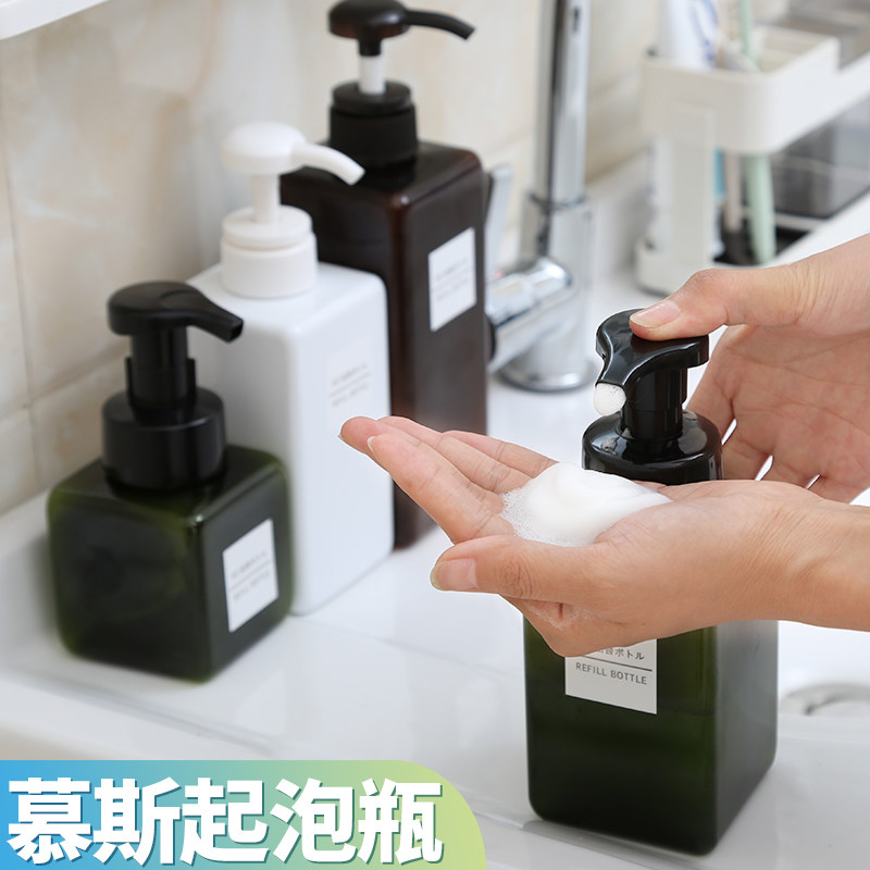 起泡器打泡瓶装洗发水沐浴露分装瓶子空瓶按压卫生间洗手液洗面奶