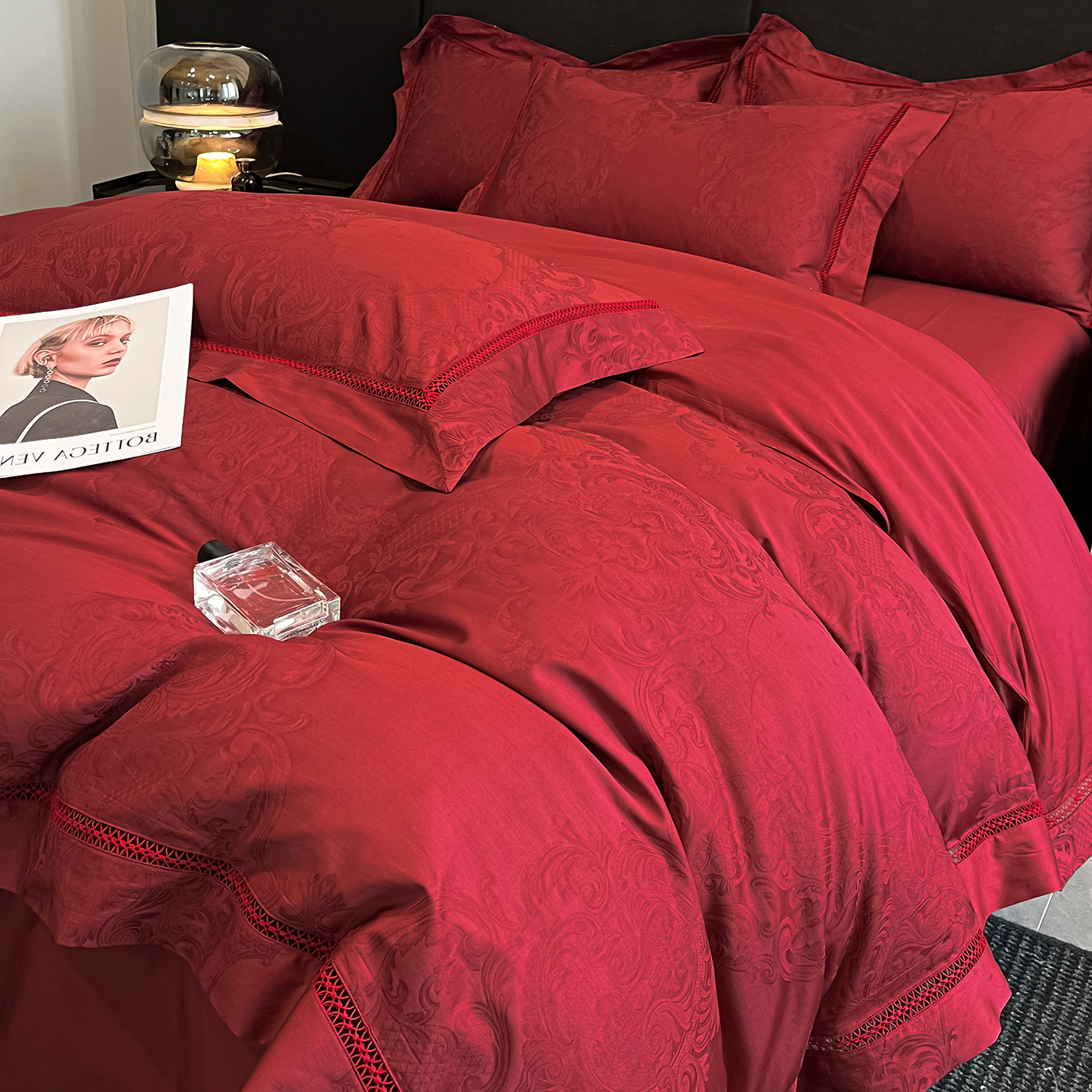 新婚结婚床上用品四件套床单被套