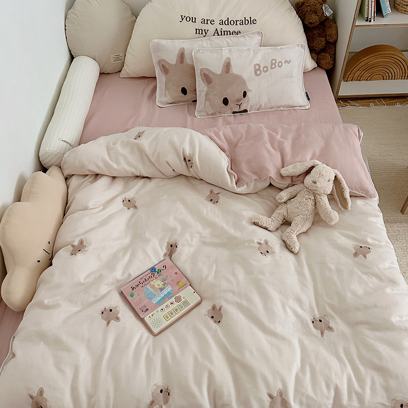 a类母婴级全棉双层纱儿童被套