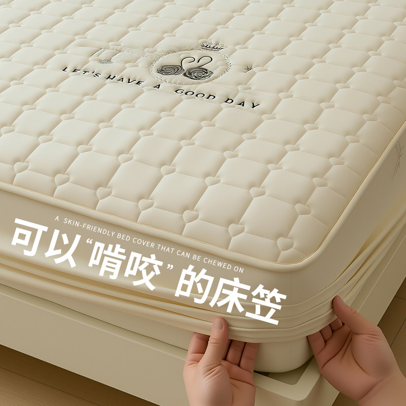 a类保护套床笠式席梦思床罩1米8床垫保护罩135x200防猫抓隔脏全包
