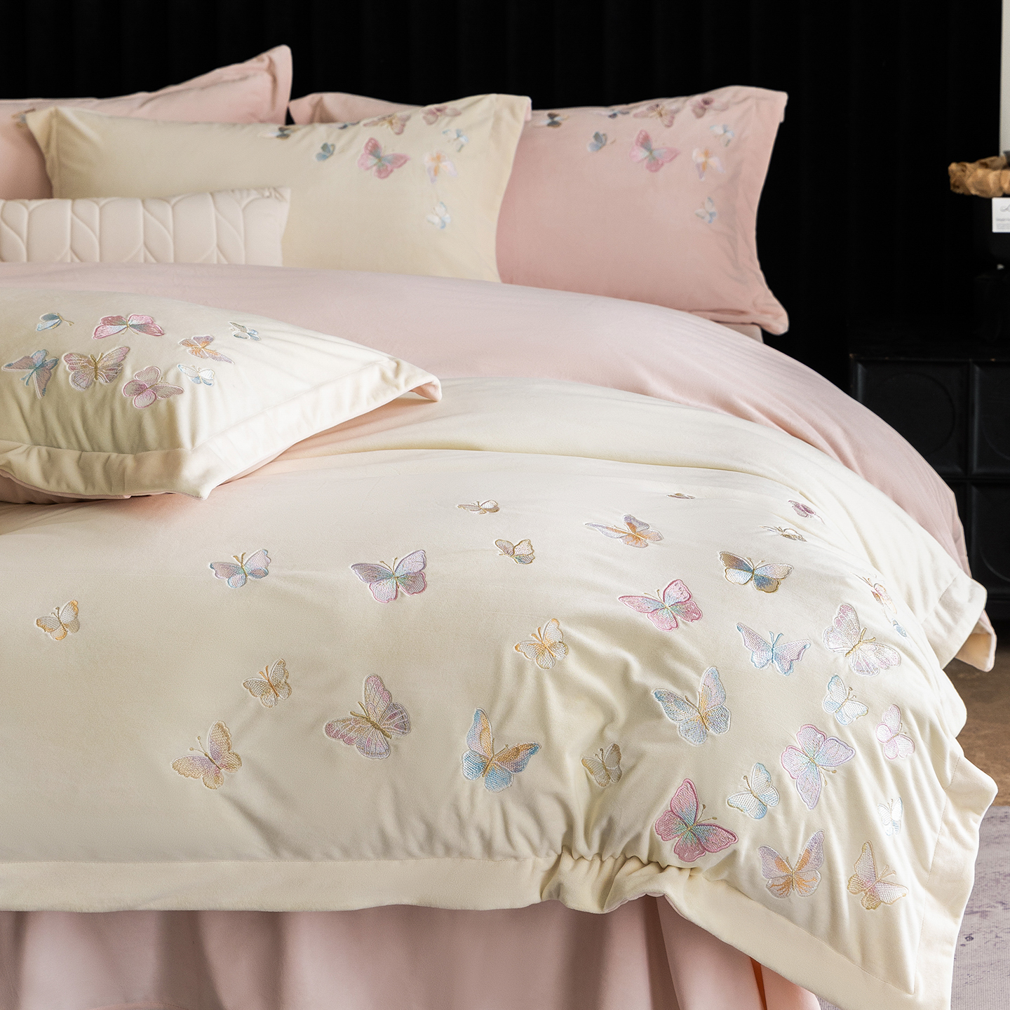 高端婴儿绒四件套冬季加厚加绒