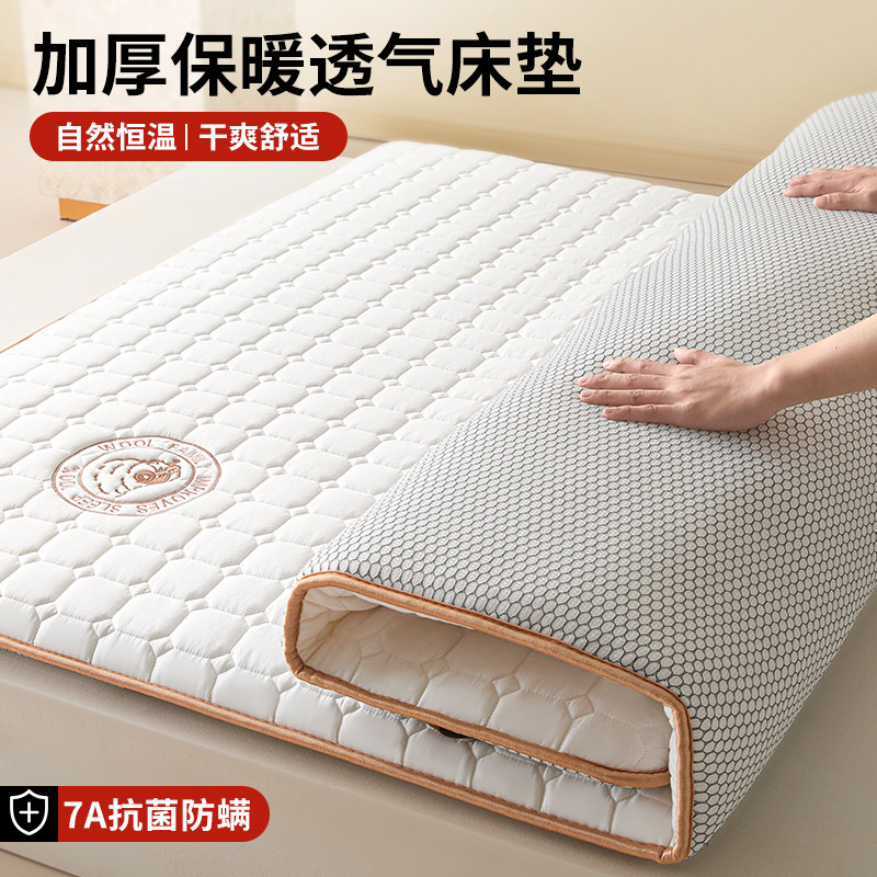 羊毛床垫子180x200垫被家用卧室褥子床褥垫冬季加厚防滑垫褥铺地