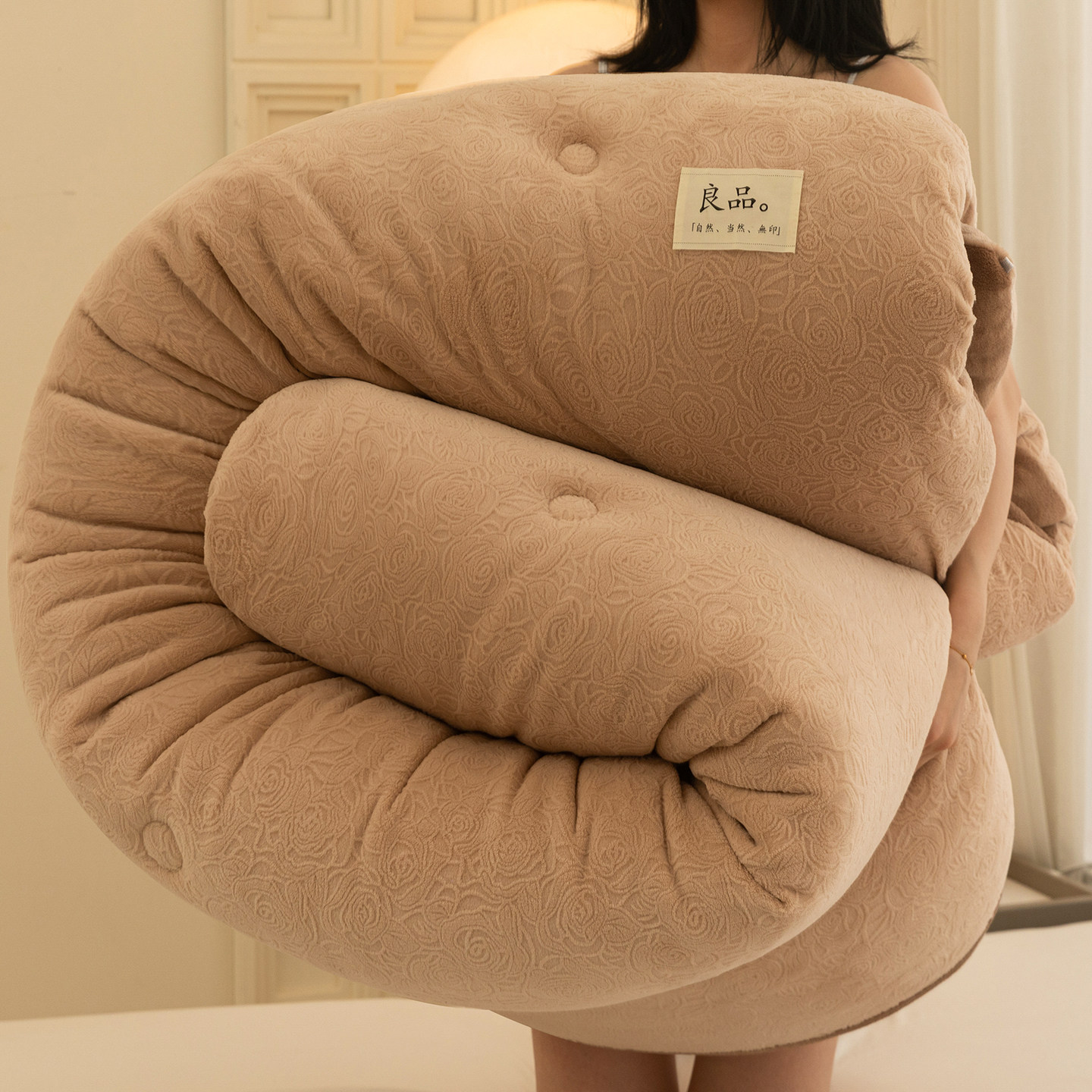 牛奶绒被子冬季加厚保暖棉被冬被双面加绒珊瑚法兰绒秋冬被芯10斤,床上用品,化纤被,淘宝优惠券,粉丝福利购,淘宝优惠卷