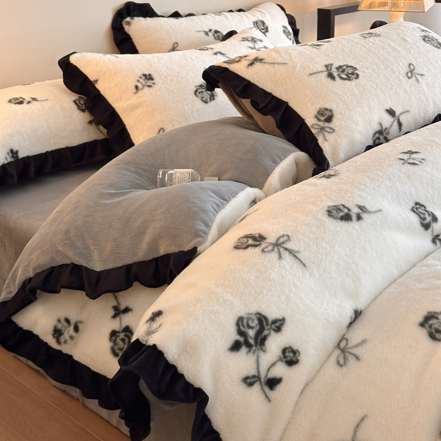 兔毛牛奶绒四件套2025新款保暖