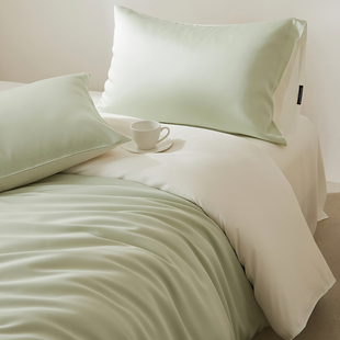 轻奢高级感莱赛尔天丝被套单件150x200x230冰丝滑被罩床单四件套