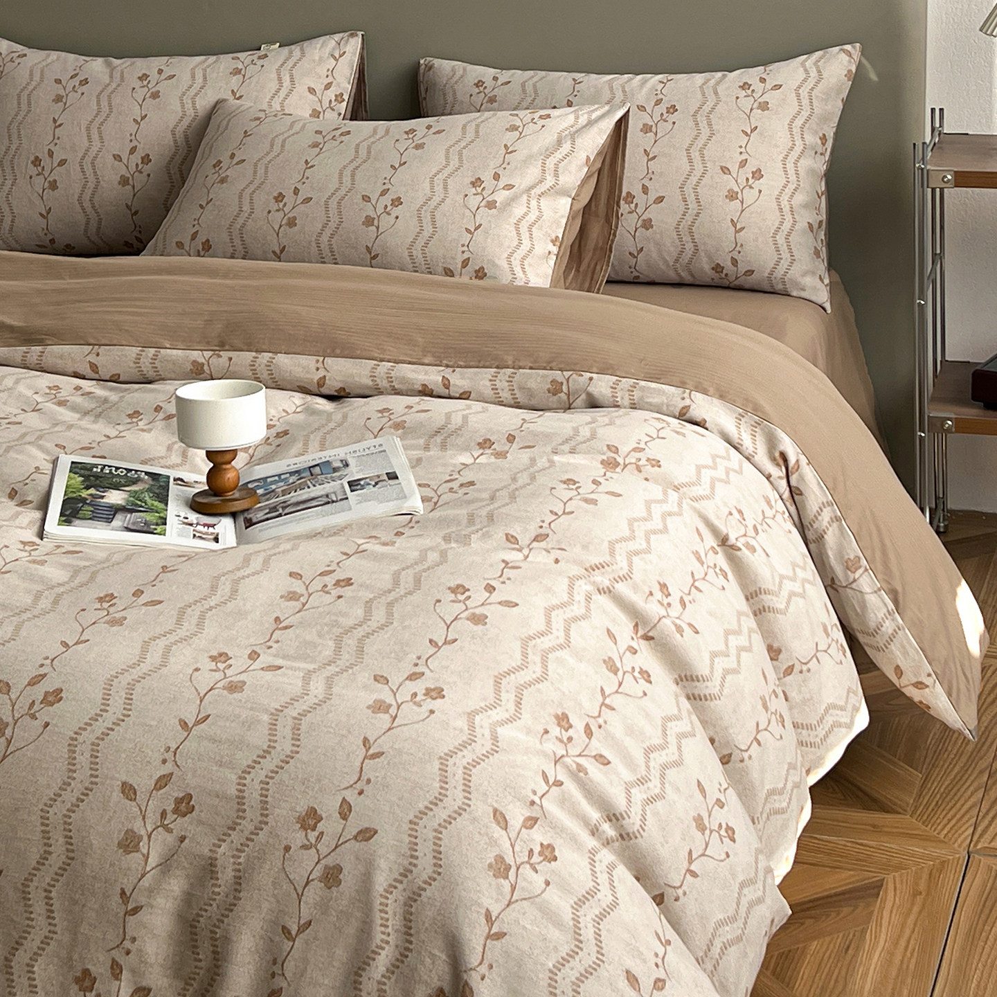 巨好看全棉双层纱大提花纯棉四件套床上用品床单被套高级感床品,床上用品,床品套件/四件套/多件套,淘宝优惠券,粉丝福利购,淘宝优惠卷