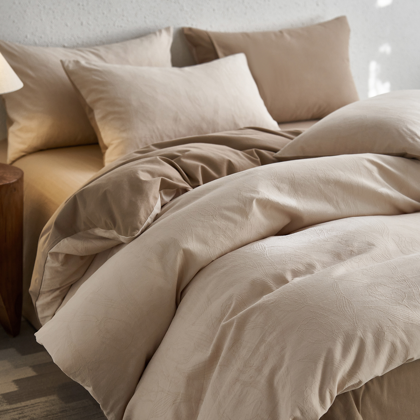 冬季提花磨毛床上四件套全棉纯棉