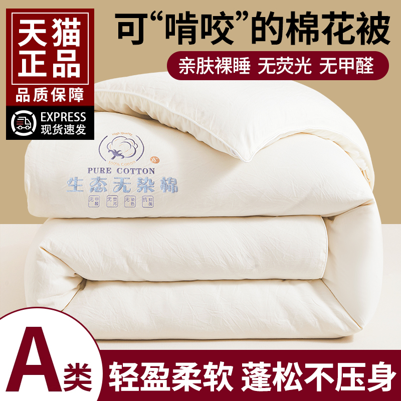 新疆棉花被子冬被加厚保暖棉被