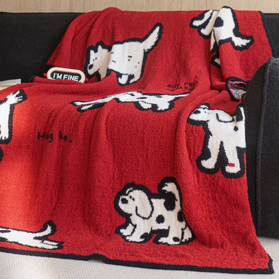 卡通萌趣冬季加厚半边绒毛毯毯子