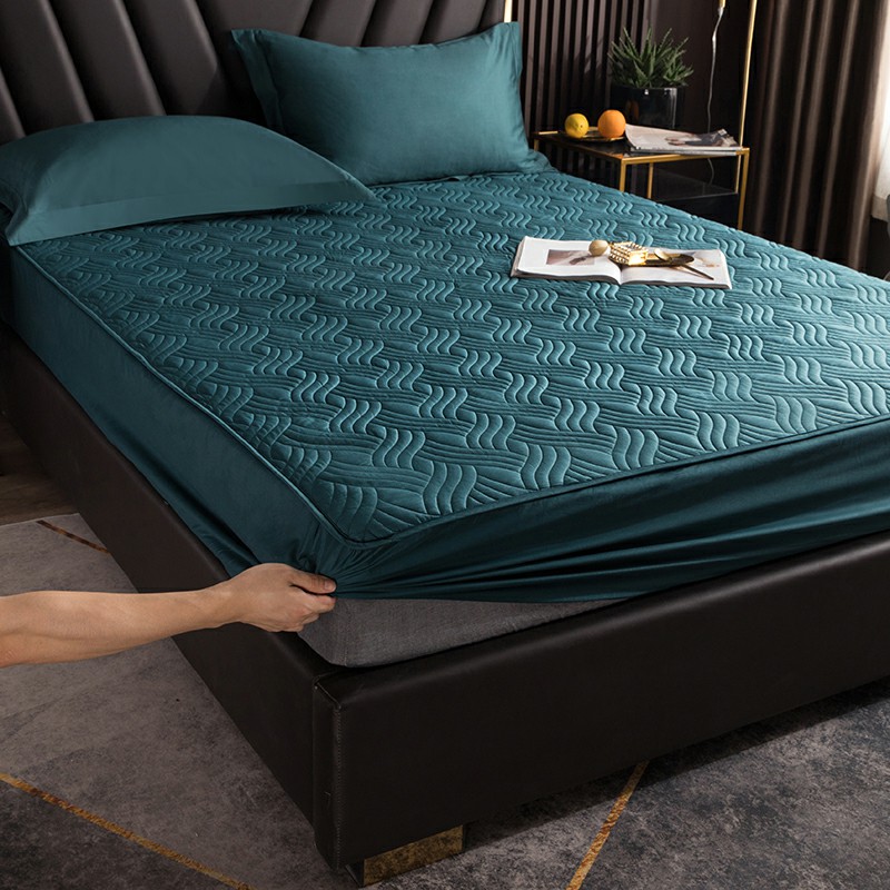 高档60支长绒棉纯棉床笠防滑全包