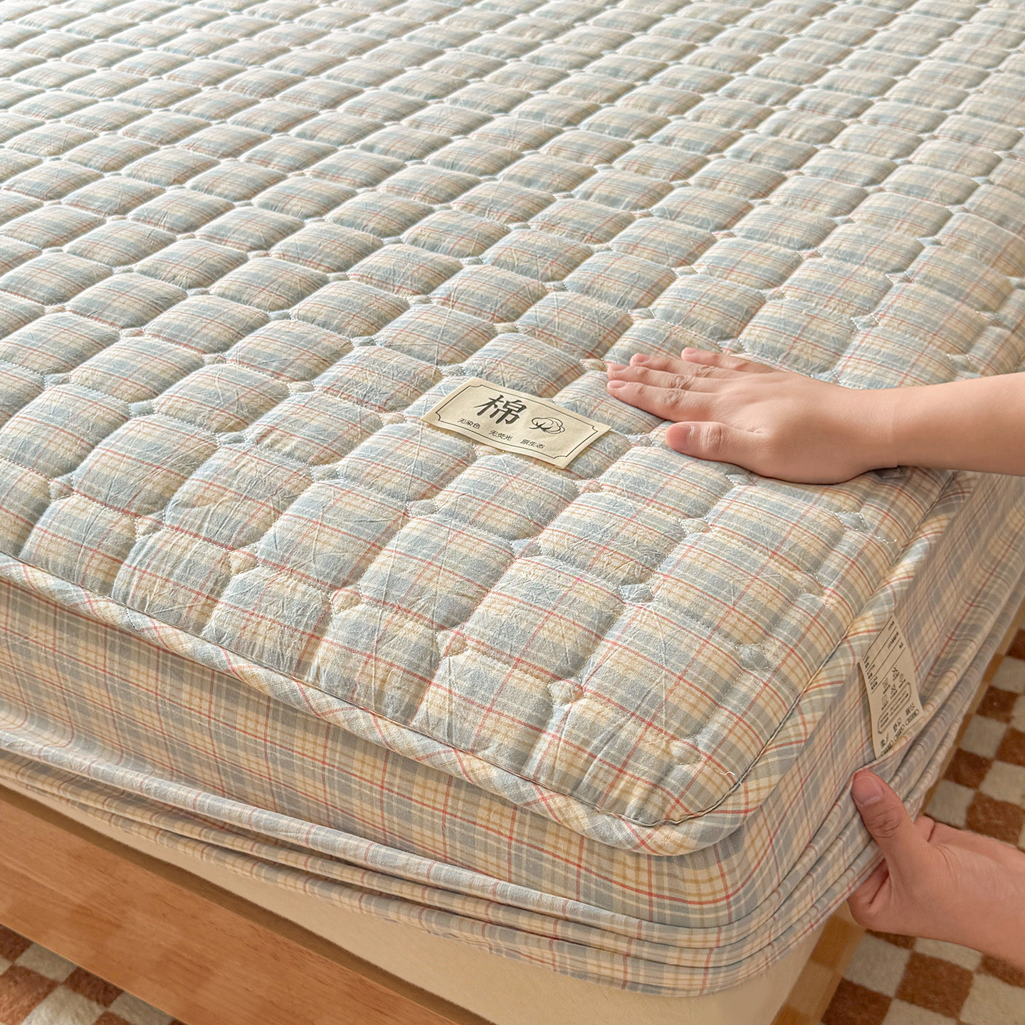 全棉床笠纯棉床罩全包床垫保护套床套床单三件套加厚夹棉四季通用,床上用品,床笠,淘宝优惠券,粉丝福利购,淘宝优惠卷