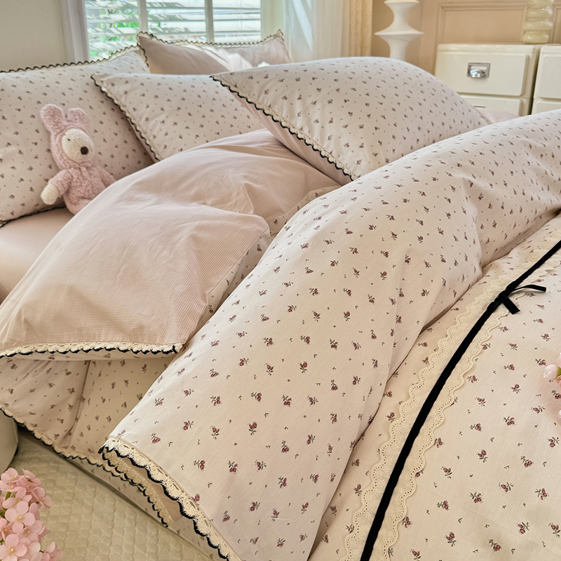 2025新款全棉纯棉小香风四件套