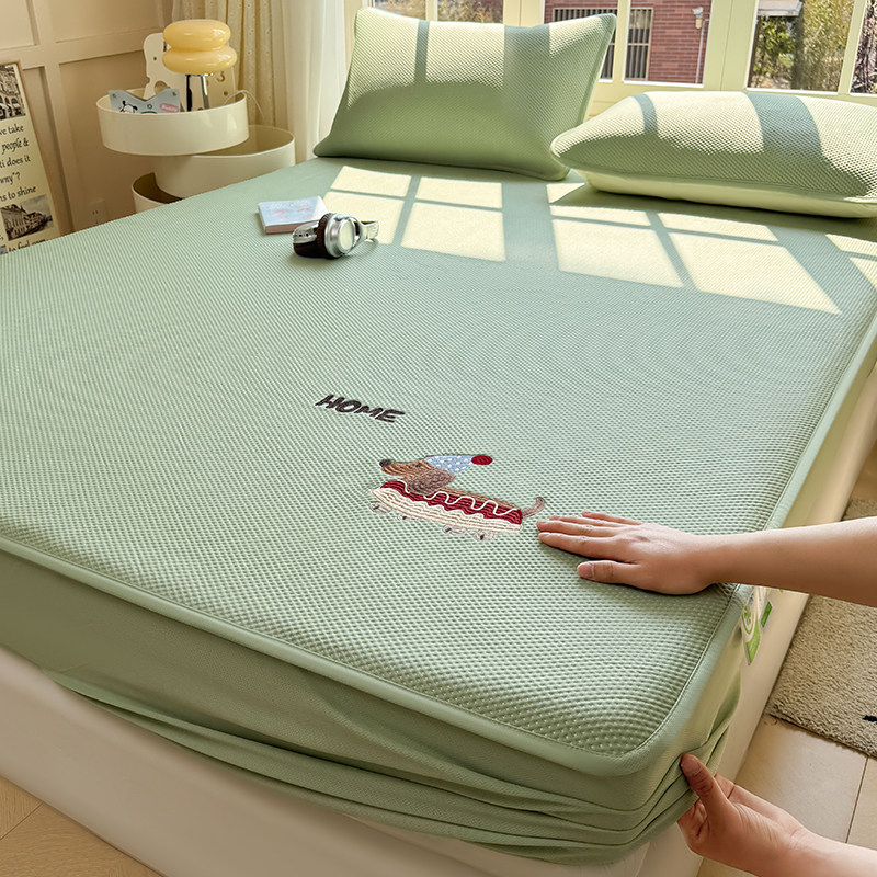 高端酷豆帽冰丝垫及贴片a型母婴级儿童空调垫三件套2025新款,床上用品,冰丝席,淘宝优惠券,粉丝福利购,淘宝优惠卷