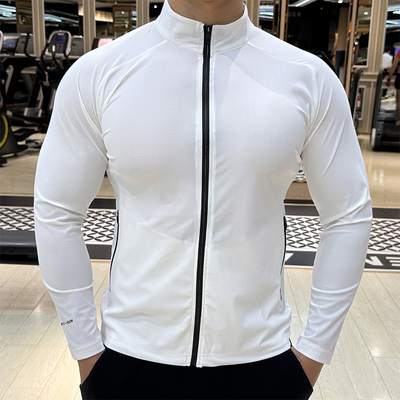户外防晒衣男立领运动外套健身服