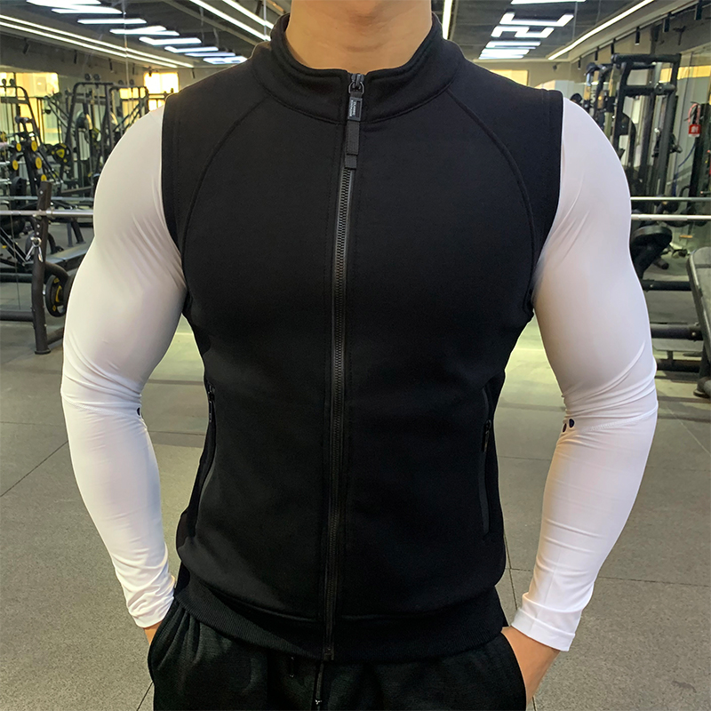 加绒跑步修身私人教练工服马甲