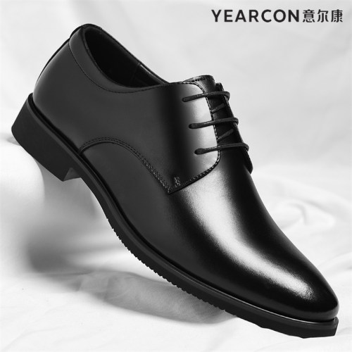 意尔康皮鞋春秋季2026新款男士正装商务真皮百搭透气英伦风鞋子男