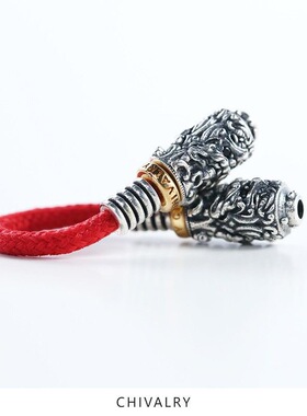 925银藏式大鹏鸟弟子珠复古椰蒂金刚菩提手串diy百搭配饰文玩配件