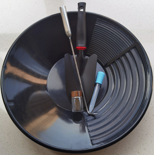 手摇式淘金盆大号38CM手摇洗金盆掏砂金淘金盘摇金盘淘金沙工具