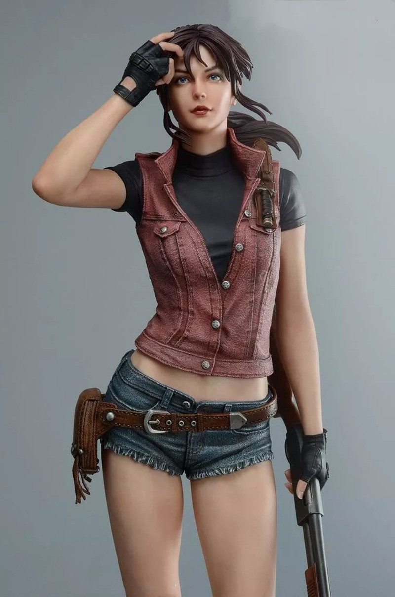 异斯模型 树脂白模1/4 生化危机 克莱尔·雷德菲尔德gk白模 现货