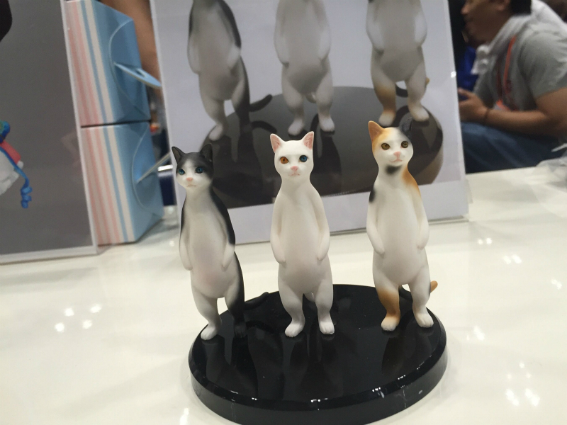 异斯模型树脂白模直立行走的猫咪未涂装GK包邮现货A20