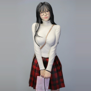 异斯模型树脂手办1/6 制服女孩 白模未上色未组装模型现货