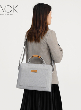 VACK手提电脑包轻奢简约适用于华为matebook14苹果macbook air15联想小新pro16通勤13寸商务男女单肩笔记本包