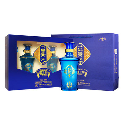 一品景芝蓝淡雅52度500ml*2礼盒