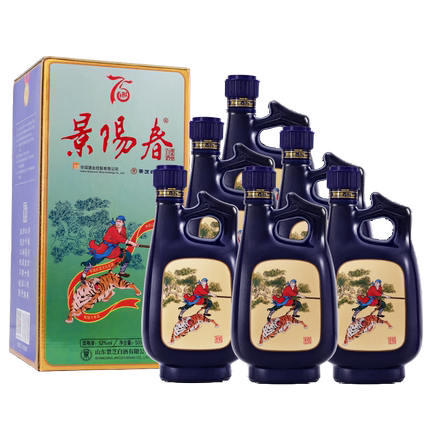 景芝 景阳春金标（升级） 浓香型白酒 52度500ml*6瓶整箱