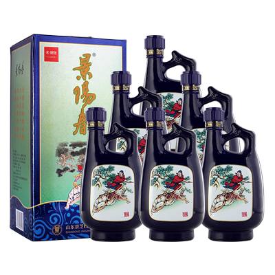 景芝酒52度500mL景阳春如意高度山东白酒整箱6瓶新老包装随机发货